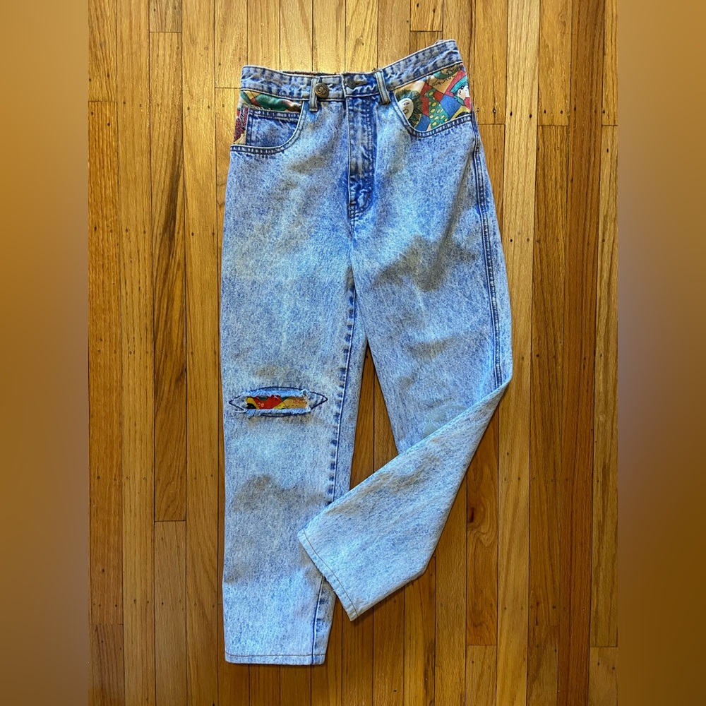 Vintage Get Used by Elie Jeans - patchwork style 80s/90s high rise